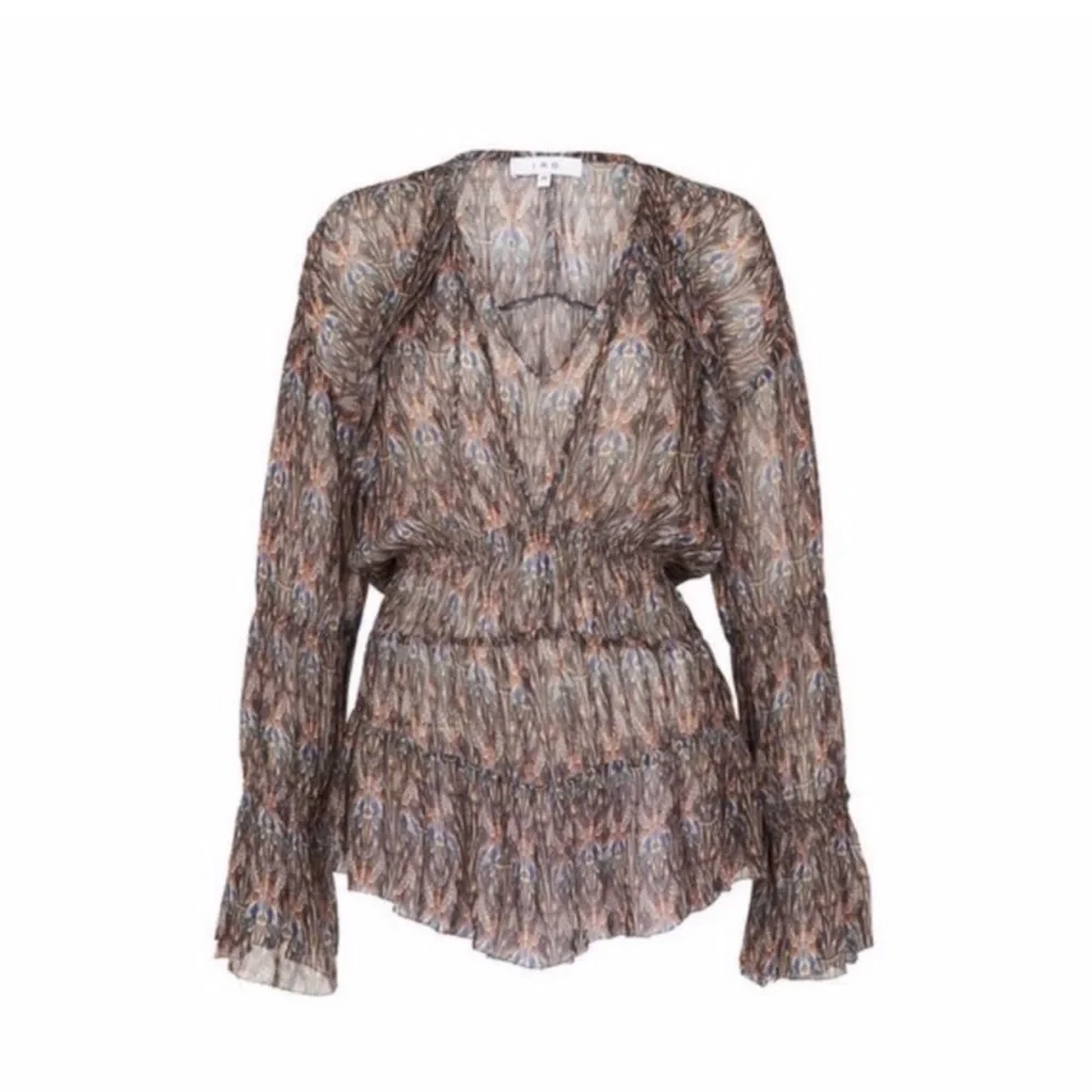 IRO Janie Printed Ruffle Blouse - Picture 2 of 9